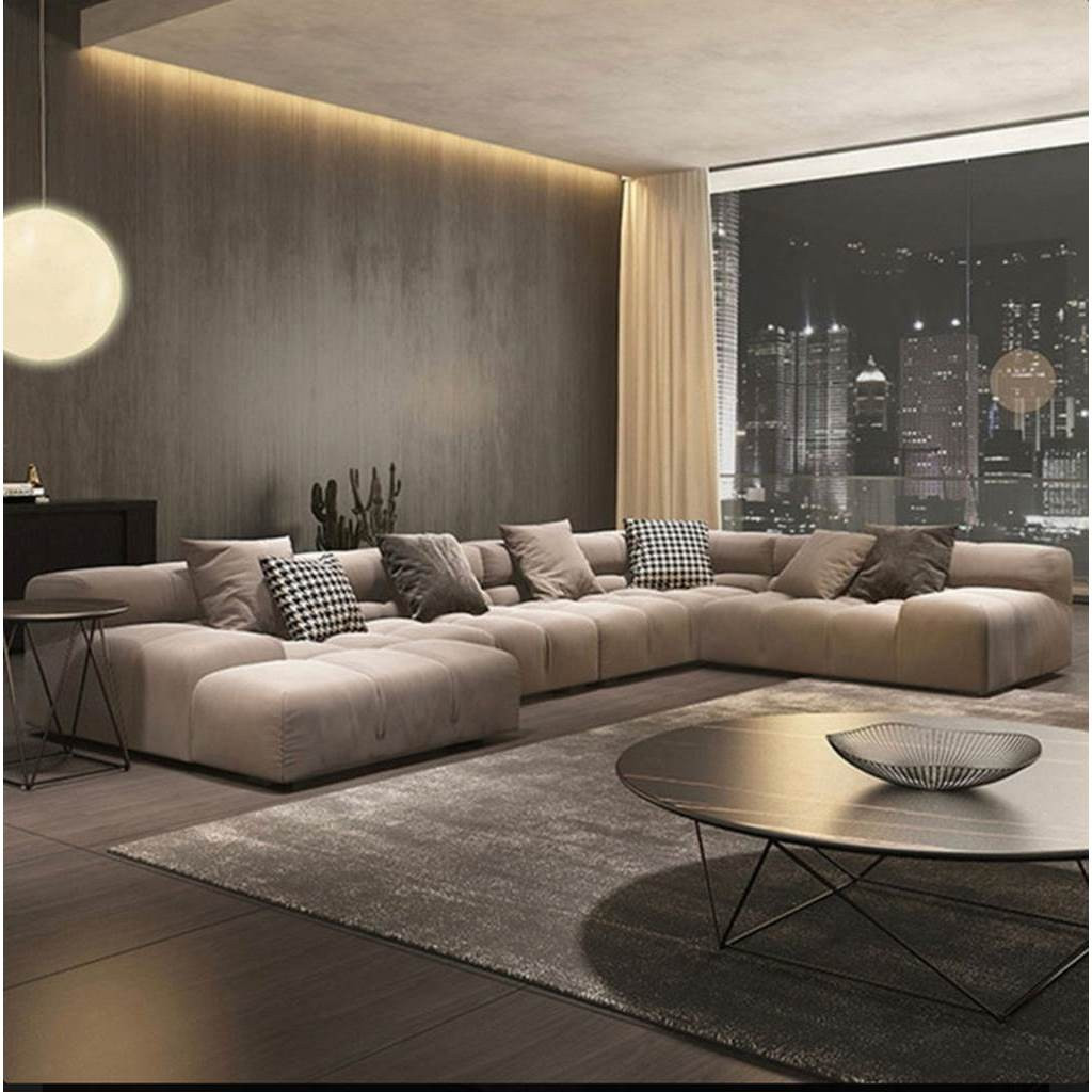 U-Shape Sofa 400x90x250x150x60 cm - Beige