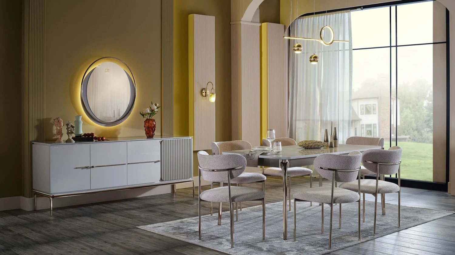 modern dining room